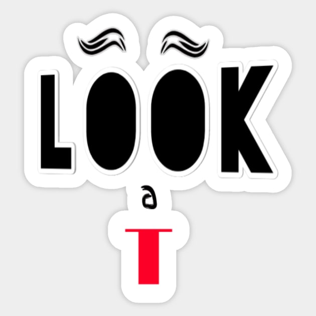 LOOK AT ME Sticker by kuvarpatil